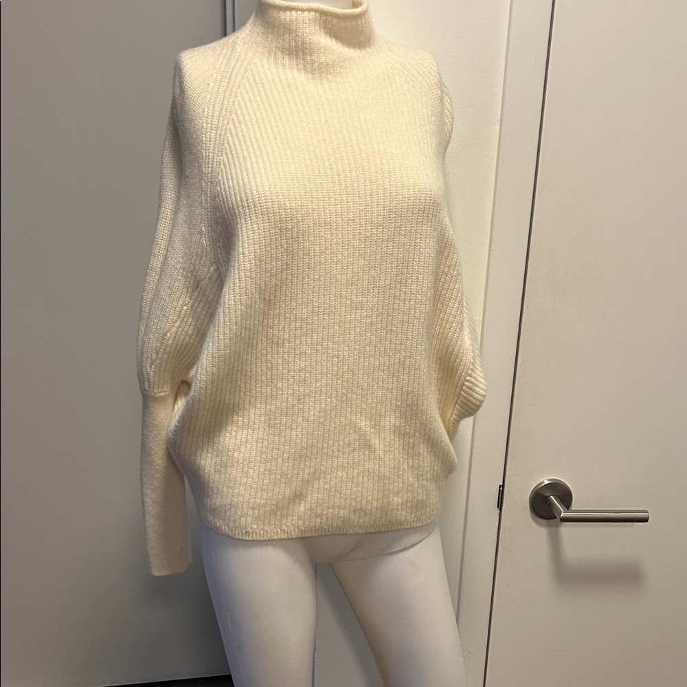 Club Monaco Cream Turtleneck Sweater